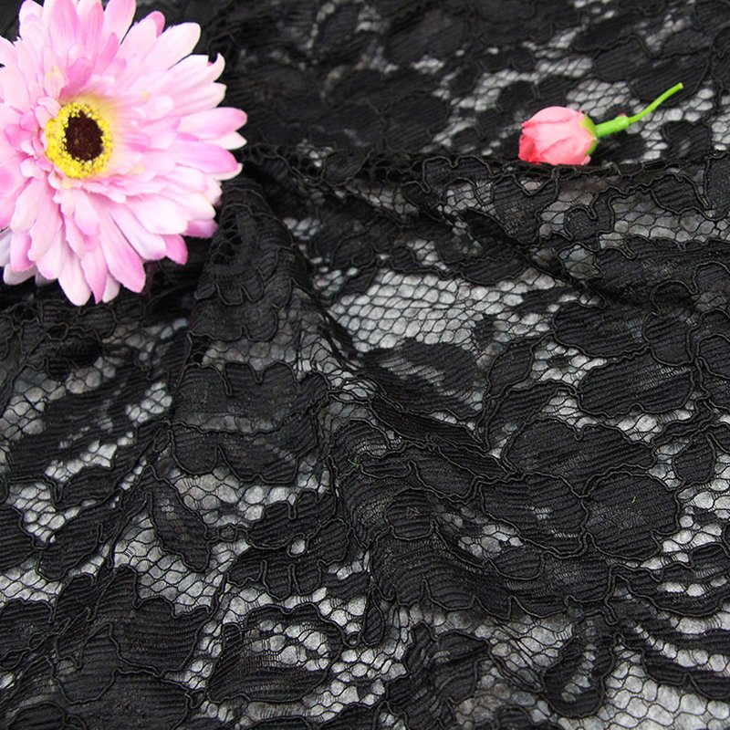 Lace Fabric Scallop Edge Dress for Women's Wear Wholesale Supplier 9